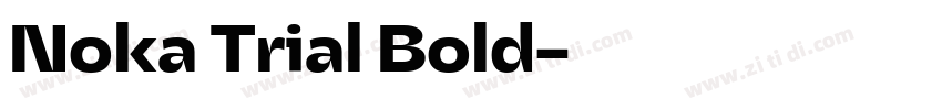 Noka Trial Bold字体转换